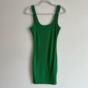 Love Tree - Ribbed Tank Mini Dress in Green | Size Medium NWOT